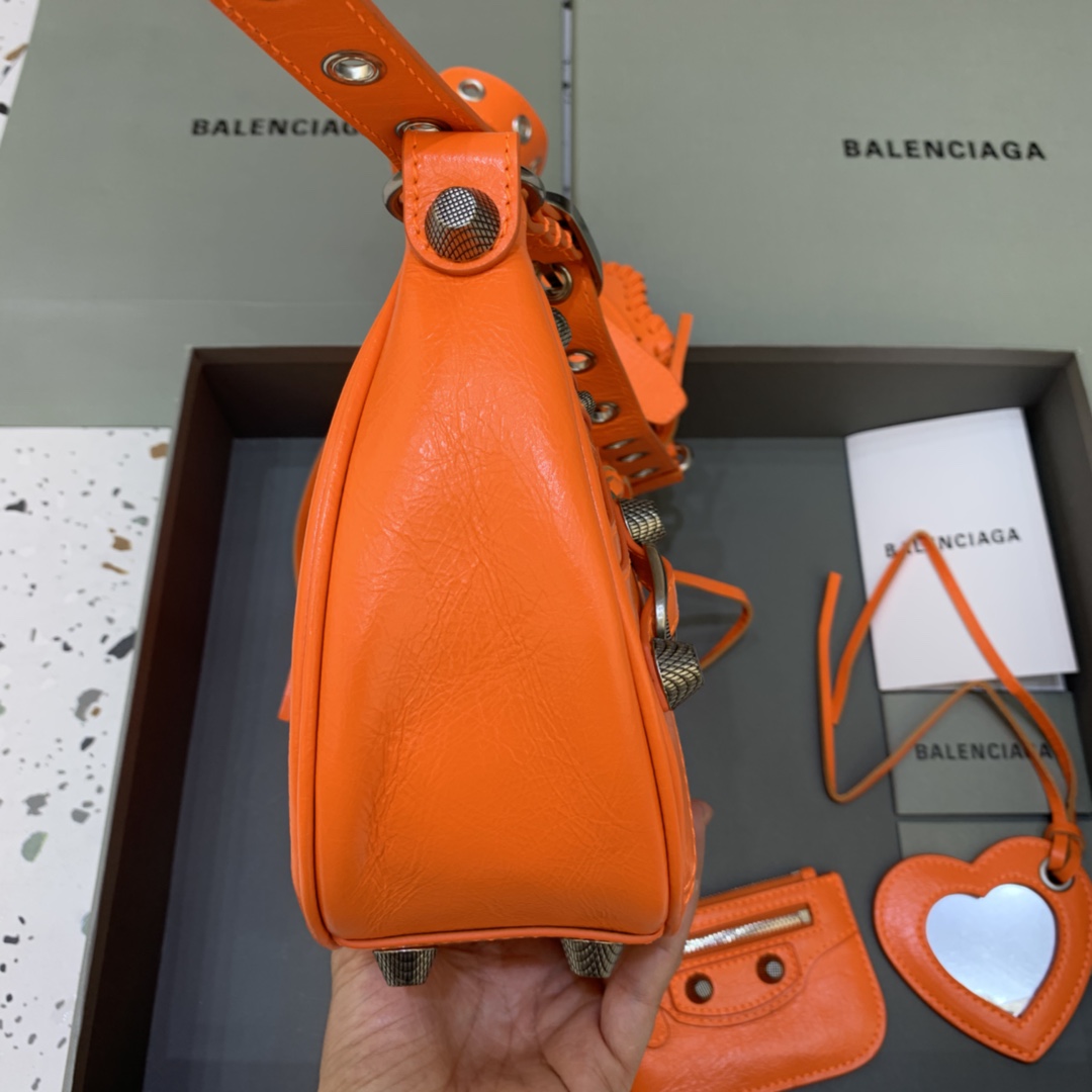 Balenciaga Le Cagole Small Shoulder Bag Orange